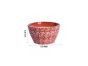 Unravel India ceramic glazed red oval polka dot table top planter