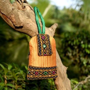 Unravel India banjara embroidery pouch bag