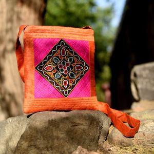Unravel India banjara embroidery tote bag