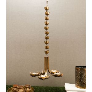Unravel India Metallic Hanging Tea Light
