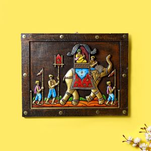 Unravel India Wooden procession Wall painting