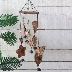 Unravel India "Clinkering Songbirds" antique bamboo windchime with copper bells