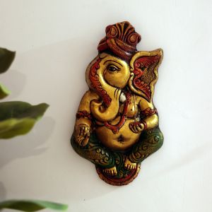 Unravel India "Blessing Ganesha" fiber procession wall art 
