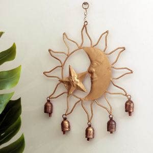 Unravel India "Celestial" Kutch decorative windchimes with copper bells
