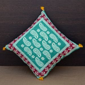 Unravel India Block Print Cotton Cushion Cover (Set of 5)