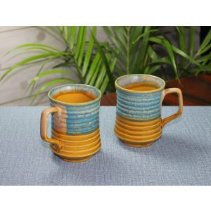 Unravel India studio glazed ceramic tea/cofee mug (Set of 2)