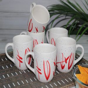Unravel India handpainted ceramic tea/coffee mug (Set of 6)