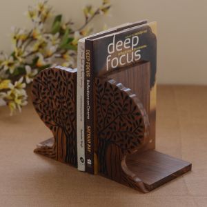 Unravel India Tree of Life wooden Book ends