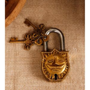 Unravel India Sun Brass Lock