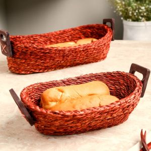 Unravel India Sabai bread basket(Set of 2)