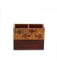 Unravel India"Wood Fusion Fish Motif" cuttlery holder in Sheesham wood